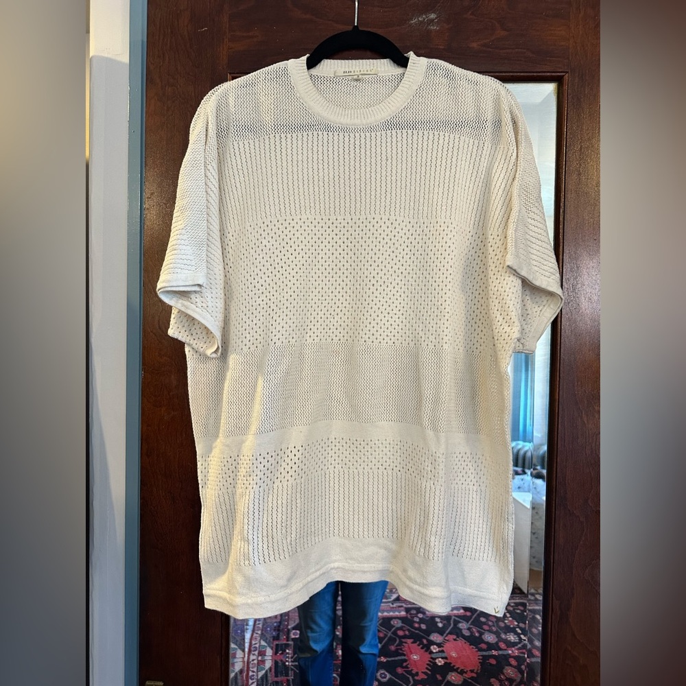 11.11/eleven eleven open knit oversized sweater organic